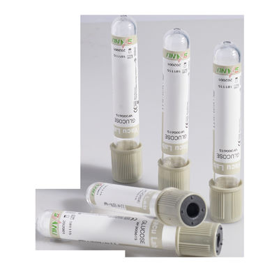 Tubes en verre médicaux de collection de sang de glucose jetables
