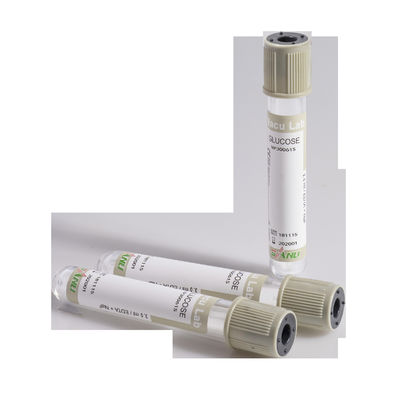 Tubes en verre médicaux de collection de sang de glucose jetables
