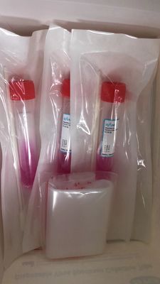 Tubes moyens 6ml 12ml 30ml de collection de spécimen de virus de transport viral jetable de VTM