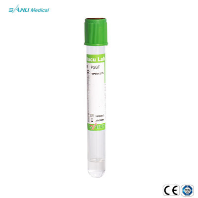 Tubes de collection de sang de vide de gel d'héparine de lithium avec la fermeture 16*100 de sécurité