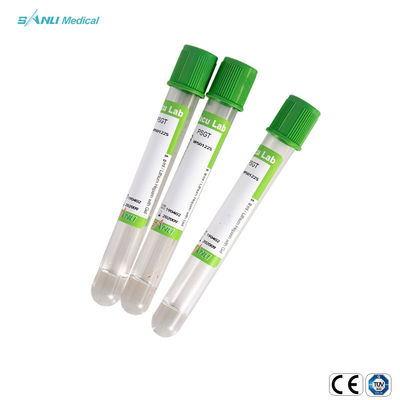 Tubes de collection de sang de vide de gel d'héparine de lithium avec la fermeture 16*100 de sécurité