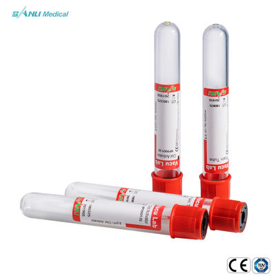 Sang médical jetable rouge de tube d'activateur de caillot de tube de coagulant de collection de sang
