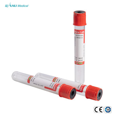 Sang médical jetable rouge de tube d'activateur de caillot de tube de coagulant de collection de sang