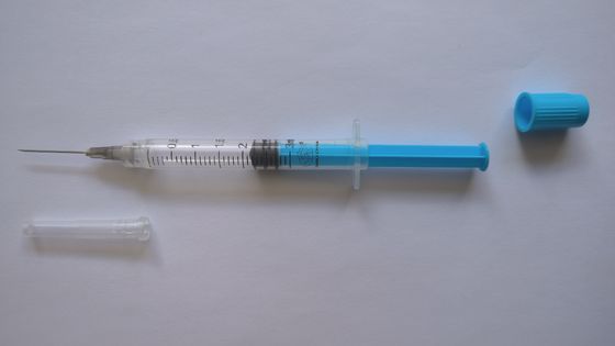 seringues jetables et aiguilles Luer de serrure médicale de 3ml pour la collection de sang
