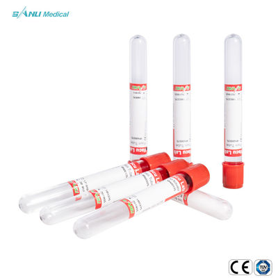 Tubes simples rouges de sang de tubes jetables de collection