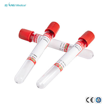 Tubes simples rouges de sang de tubes jetables de collection