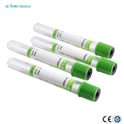 Tube en verre jetable de vert de l'héparine 2ml de lithium pour l'aspiration de sang