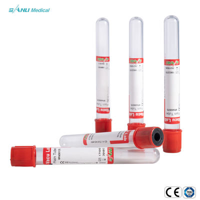 Tubes simples rouges de sang de tubes jetables de collection