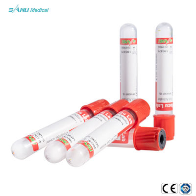 Les tubes jetables de collection de vide d'agrostide blanche CHOIENT le tube d'activateur de caillot