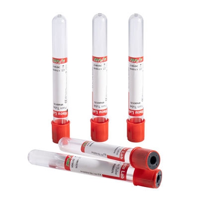Tubes rouges simples de collecte de sang jetables