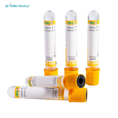 OIN jetable de la CE de tubes de collecte de sang d'activateur de caillot d'ANIMAL FAMILIER approuvée avec le gel