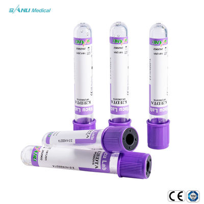 EDTA des tubes K2 de collection de sang du vide ISO9001 pour la détermination de hématologie de sang