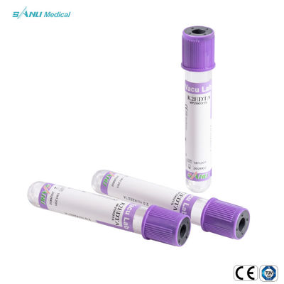 Tube en verre d'EDTA de dessus de lavande des tubes 5ml de collection du sang ISO9001