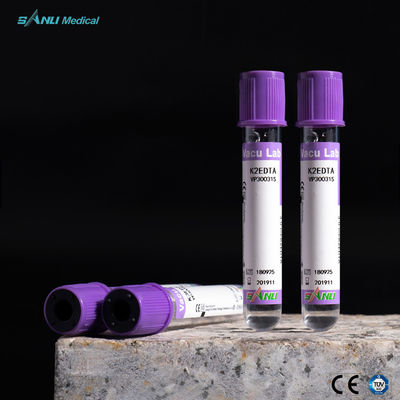Tube en verre d'EDTA de dessus de lavande des tubes 5ml de collection du sang ISO9001