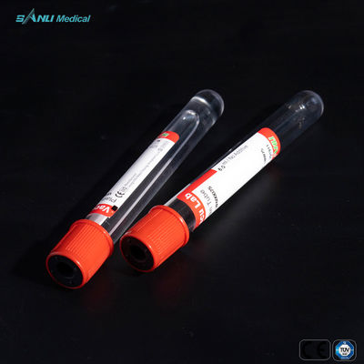 Toxique stérile en plastique simple d'agrostide blanche de tubes de collection de sang non