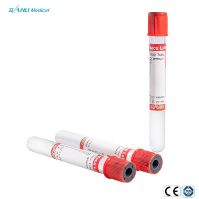 Tubes en verre de collection de sang de plaine de vide qu'aucune OIN d'additif n'a approuvés