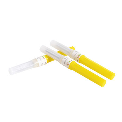 couleur de jaune des aiguilles 0.9x19mm de collection du sang 20G pour à usage unique