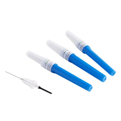 Les aiguilles de collection de sang de retour en arrière nettoient à l'aspirateur 23G couleur de bleu de 3/4&quot; de 0.6x19mm