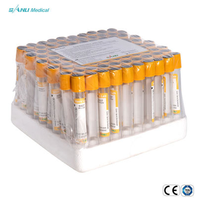 Prélèvement jetable de sang d'activateur de caillot d'ANIMAL FAMILIER avec le gel 13x100mm