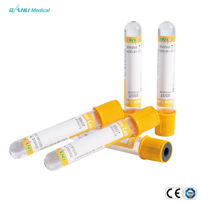 Prélèvement jetable de sang d'activateur de caillot d'ANIMAL FAMILIER avec le gel 13x100mm