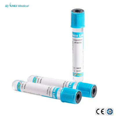 3,2% tubes de collection de sang de vide de citrate sodique pour l'essai de coagulation
