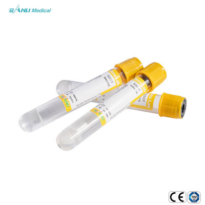 Les tubes en plastique de collection de sang de SSGT gélifient et coagulent tube d'activateur pour la séparation de sérum