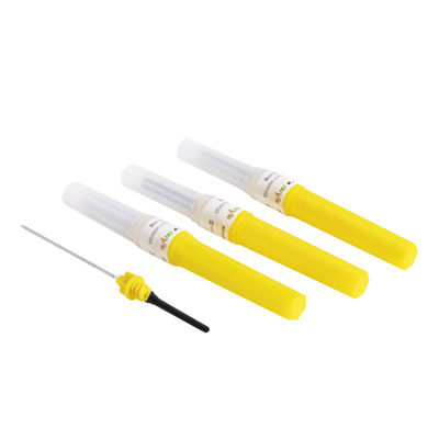 L'oxyde d'éthylène jaune jetable des aiguilles 20G de collection de sang a stérilisé