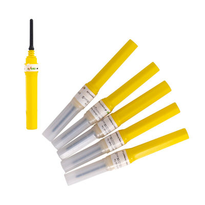 L'oxyde d'éthylène jaune jetable des aiguilles 20G de collection de sang a stérilisé