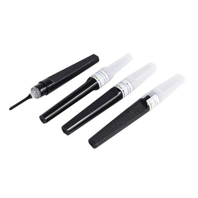 Aiguille multiple noire 22G de retour en arrière jetable pour le dessin de sang