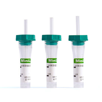 Tubes additifs de sang du sang 0.5ml de collection d'EDTA capillaire stérile de tubes