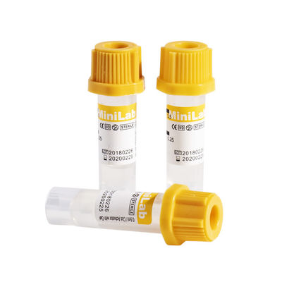 Tube capillaire de gel de tubes micro en plastique de collection avec l'activateur de caillot