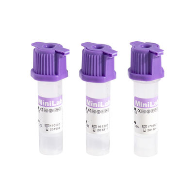 L'EDTA de collection de sang a enduit l'additif supérieur pourpre de l'EDTA K2 de tubes capillaires