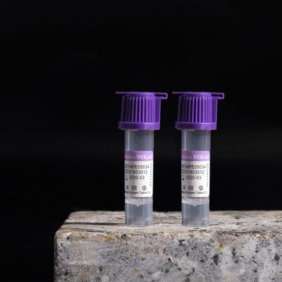 L'EDTA de collection de sang a enduit l'additif supérieur pourpre de l'EDTA K2 de tubes capillaires
