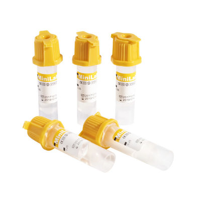 les tubes capillaires de collection du sang 0.5ml coagulent additif d'activateur avec le gel