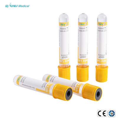 Tube en verre additif 5-9ml IVD 16x100mm de collection de sang de vide du caillot SSGT de gel