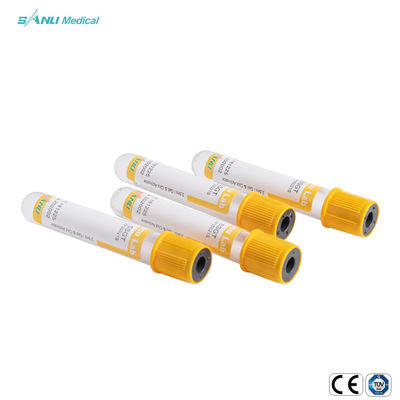 Tube en verre additif 5-9ml IVD 16x100mm de collection de sang de vide du caillot SSGT de gel
