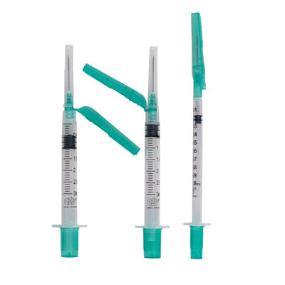 Seringue médicale 3ml jetable 22G de collection de sang artériel de sécurité stérile