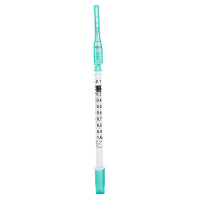Seringue médicale 3ml jetable 22G de collection de sang artériel de sécurité stérile