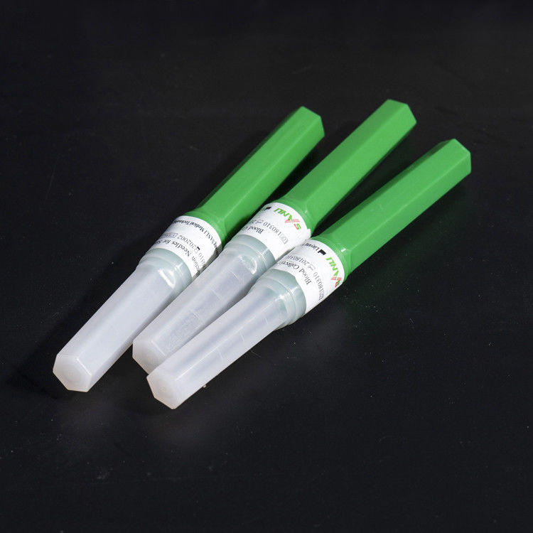 11/4 » verts de vide de retour en arrière d'aiguilles de collection de sang colorent 21G 0.8x31mm